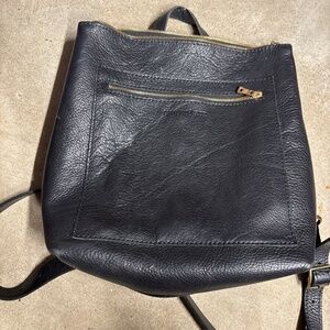 Portland Leather black backpack